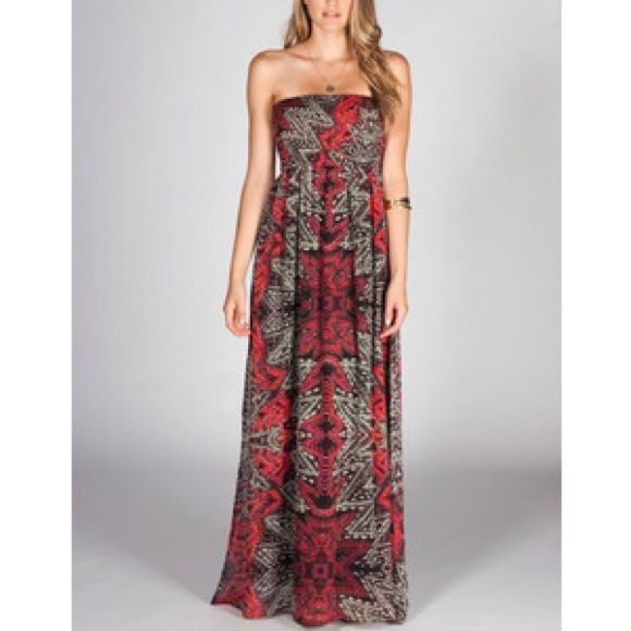 Element Dresses & Skirts - Element Essence Strapless Reversible Maxi Dress